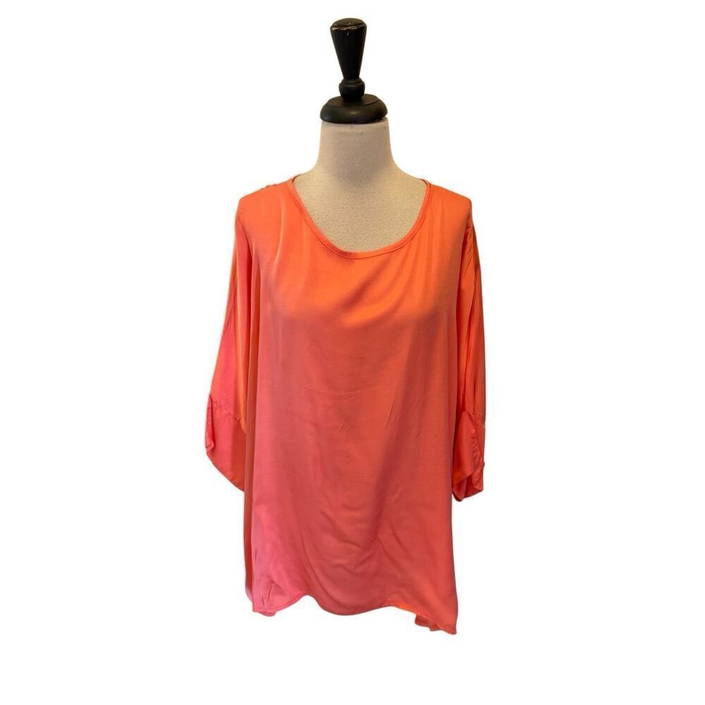 Sofia Women's Dolman Sleeve Rayon Blend Tunic Top Pink One Size